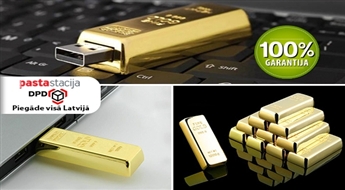 Ekskluzīva 16 GB zibatmiņa zelta stieņa formā -56%
