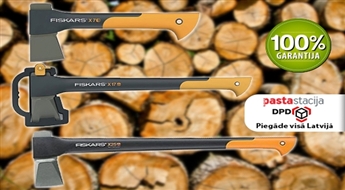 Augstas kvalitātes, izturīgi un ērti Fiskars cirvji līdz -38%