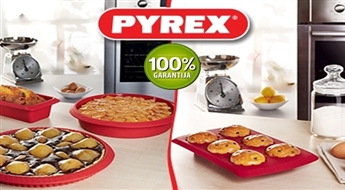 Izcilas kvalitātes PYREX silikona veidnes kūku, mafinu un smalkmaizīšu cepšanai