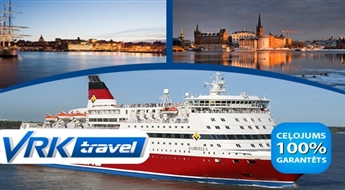 VRK-Travel: 3 dienu kruīzs maršrutā Tallina-Helsinki-Stokholma (ar transfēru Rīga-Tallina) -54% Ceļojums notiks neatkarīgi no braucēju skaita!