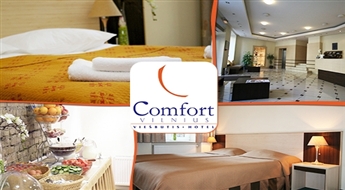 Burvīga atpūta diviem viesnīcā COMFORT VILNIUS, Viļņā -63% Piedāvājumu vari izmantot līdz gada beigām!