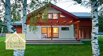 Nordic Homes: nedēļas nogale demonstrāciju mājā privātmāju ciematā  LAPSAS Babītes novadā vai privātmāju ciematā TUVI CARNIKAVA