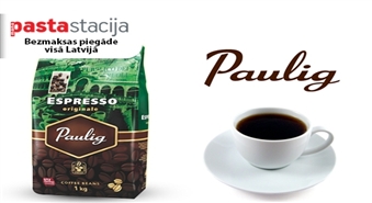 Bezmaksas piegāde VISĀ LATVIJĀ! Aromātiskās un gardās Paulig Espresso Originale kafijas pupiņas (1 kg) -55%