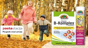 Pilns B vitamīnu komplekss vai multivitamīnu komplekss bērniem -50%