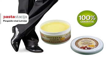 BIO balzāms (250 ml) ar dabīgu sastāvu jebkuru ādas izstrādājumu (apavu, apģērbu, aksesuāru un pat auto salona) kopšanai un aizsardzībai -50%