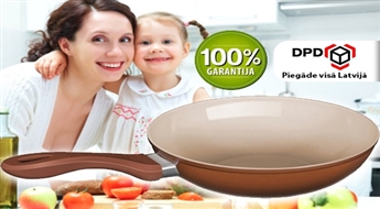 Lamart: wok vai sautēšanas panna ar keramisko pārklājumu (bez PTFE un PFOA) + stikla vāks līdz -47%