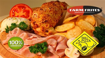 SMALL PIZZA piedāvā: Calzone pica (ar gaļu vai dārzeņiem) + čipsi + mērce -50%