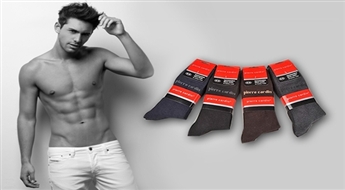 Kvalitatīvas un elegantas slavenā zīmola Pierre Cardin vīriešu zeķes (3 pāri) melnā, tumši brūnā, tumši zilā vai pelēkā krāsā -60%