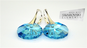 Eleganti, mirdzoši Swarovski Elements kristālu auskari ar sudraba aizdari - 51%