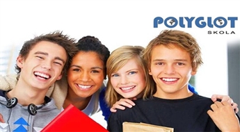 Mēneša angļu, vācu, krievu, latviešu, norvēģu, franču, itāļu, somu vai spāņu valodas kursi (8 nodarbības) Polyglot skolā -61%
