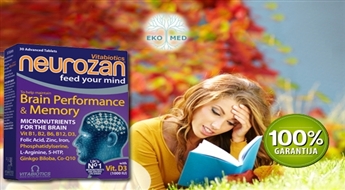EkoMed: uztura bagātinātājs NEUROZAN atmiņas un koncentrēšanās spēju uzlabošanai -50%