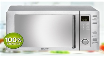 Ātrums un kvalitāte! Bomann mikroviļnu krāsns ar grilu un konvekciju -30%