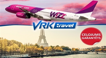 VRK Travel: 3 dienu avio tūre uz Parīzi (ar iespēju apskatīt Versaļu, Disnejlendu un Briseli) -38%