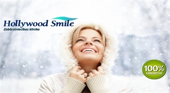 Hollywood smile: profesionāla zobu higiēna ar ultraskaņu + pulēšana + fluorizējošā gēla uzklāšana -57% Sagaidi svētkus ar žilbinošu smaidu!