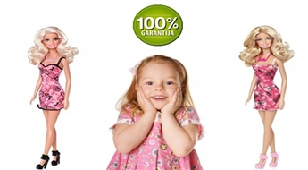 Īsta Bārbija ar modīgu rozā kleitu -62% Labākā dāvana mazai princesei!