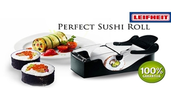 Ideālu sushi maki radīšanai! Leifheit suši veidotājs Perfect Roll, servējamais šķīvis + servējamās bļodas + suši irbuļu komplekts līdz -53%