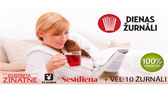 Ilustrētā Zinātne, Playboy, UNA, Leģendas, Sestdiena, Veselība, Dienas Ēdieni, Dari Pats, Mūsmājas un citi DIENAS ŽURNĀLU izdevumi līdz -43%