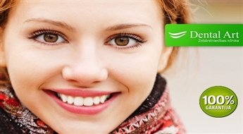 Žilbinoši baltam smaidam! Zobu fotobalināšana Dental Art klīnikā -45%