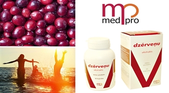 Īpašas rūpes par veselību peldēšanās sezonā! MedPro: dzērveņu ekstrakts (30 kapsulas) -50%