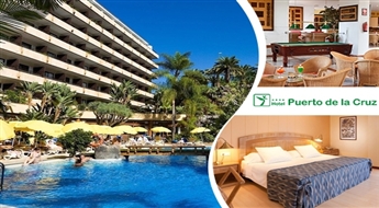 Ieplāno brīvdienas paradīzē! 5 vai 7 dienas burvīgas atpūtas ar skatu uz jūru (all-inclusive) viesnīcā Hotel Puerto de la Cruz TENERIFĒ -53%