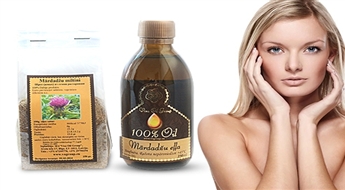 Attīri organismu ar dabiskiem līdzekļiem! Mārdadžu eļļa (250 ml) + mārdadžu miltiņi (150g) -50%
