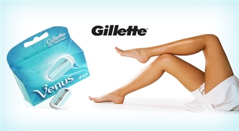 Nevainojami gludai ādai: GILLETTE VENUS skuvekļi sievietām (4 kasetes) -40%