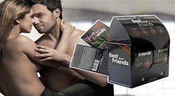 Drošībai un patiesai baudai! „Best Friends Condoms” 20 prezervatīvu komplekts -74%