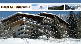 Ziemas prieki Alpos! 7 naktis un 8 dienas 2-6 cilvēkiem viesnīcā Hôtel Le Panoramic (Châtel, Francija) līdz -55%