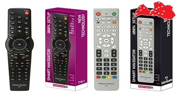 Apvieno TV, dekodera un DVD vadību 1 ierīcē! Universālā tālvadības pults Robert Smart Navigator -40%