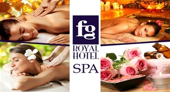 FG Royal Hotel SPA: Āzijas relaksējošā masāža, ajūrvēdas masāža vai limfodrenāžas masāža + sapropeļa ietīšana -76%