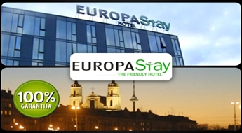 Romantiska atpūta diviem viesnīcā EUROPA STAY VILNIUS -50%