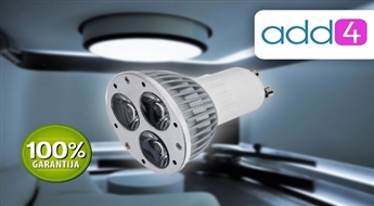 Ekonomiska un kvalitatīva LED GU10 3w spuldze -70%