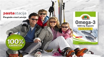 Sargā savu veselību! Zivju eļļa Omega-3 visai ģimenei (60 kapsulas, 1000 mg) -46%