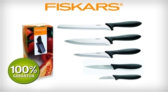 Piecu FISKARS nažu komplekts + elegants koka statīvs -41%
