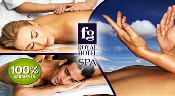 Stundu ilga krievu SPA masāža Tevis izvēlētu romanču pavadījumā FG Royal Hotel SPA salonā -67%