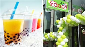 Atspirdzinošs tējas kokteilis BUBBLE TEA ar piedevām jaunajā kafejnīcā YOGGY pašā Rīgas centrā -36%