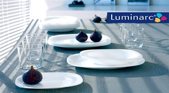 Franču elegance Tavam vakariņu galdam: Luminarc rūdītā stikla trauku komplekts (19 trauki) līdz -59%