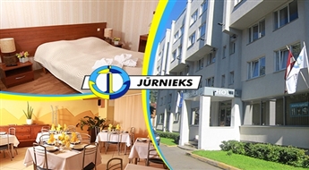 Hotel Jūrnieks RĪGĀ: 1 nakts LUX numuriņā (džakuzi, tvaika pirts) + brokastis vai 2 naktis standarta numuriņā + brokastis -50%