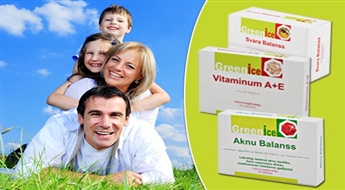 Ideālai formai un lieliskai pašsajūtai! Greenice Svara Balanss (2 gab.), Greenice Aknu Balanss vai skaistuma vitamīni A+E Vitaminum (2 gab.) līdz -64%