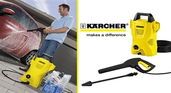 Ideāls palīgs mājas un dārza darbos! Kompaktais un jaudīgais Karcher K 2.100 augstspiediena tīrītājs -40%