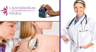 Lāzerplastikas klīnika: dermatoskopija – dzimumzīmju apskate un diagnostika -71%