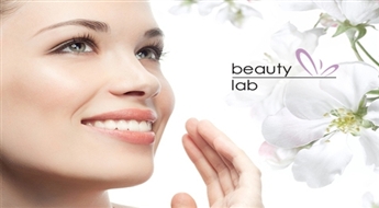 Beauty Lab: pīlings + ultraskaņas procedūra + sejas, kakla un dekoltē zonas masāža + aļģu plastificējošā Peel-Off maska + roku masāža + krēms (1 h 30 min) -52%