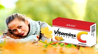 Herbal Shop: Vitamīns C Prolong (2 iepakojumu komplekts jeb 500 mg x 2) -50%