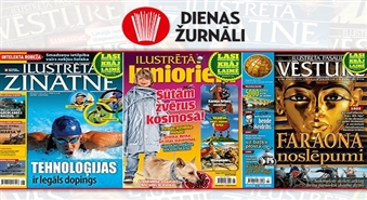 9 mēnešu abonements žurnāliem Ilustrētā Zinātne, Ilustrētā Pasaules Vēsture un Ilustrētā Junioriem no izdevniecības Dienas žurnāli -30%