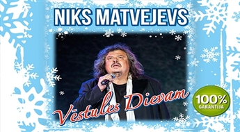 Nika Matvejeva Ziemassvētku koncertprogramma "Vēstules Dievam" 22. decembrī kinoteātrī "Splendid Palace" -50%