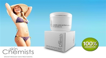 SKIN CHEMISTS: ekskluzīvs Cellulite Prevention Serum serums ar kofeīnu (100 ml) efektīvai cīņai ar celulītu -85%
