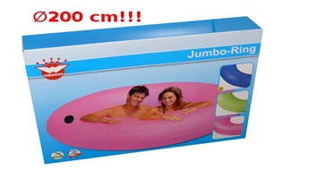 Lielais JUMBO XXL peldriņķis ar rokturiem -42% Vietas pietiks līdz pat 2 pieaugušajiem!