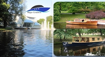 Iepazīsti Rīgu no cita skatpunkta! Brauciens ar Riga Cruises kanāla laivu līdz 1h -50%