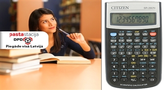 Uz skolu pēc zināšanām! Zinātniskais kalkulators CITIZEN -50% Bezmaksas piegāde visā Latvijā!