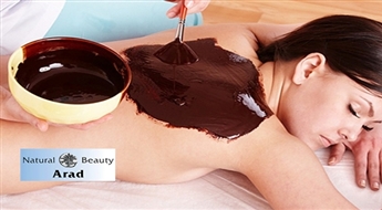 Šokolādes rituāls Nāves jūras SPA centrā: ķermeņa aromapīlings + šokolādes ietīšana + masāža ar mitrinošu krēmu (1 h) -54%